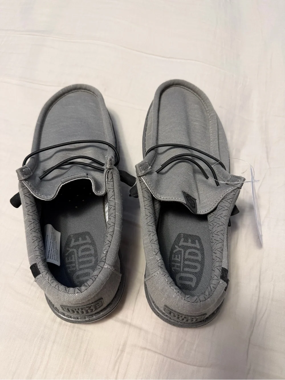 Hey Dude Men's Slip-On Loafers in Light Gray